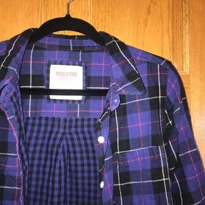 Black and Blue Plaid Flannel